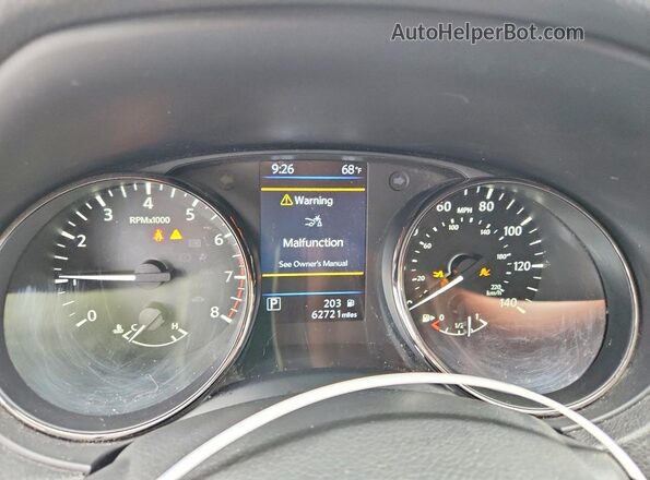 JN1BJ1CV9LW254703 2020 NISSAN ROGUE Blue Սարքավորումների վահանակի տեսք