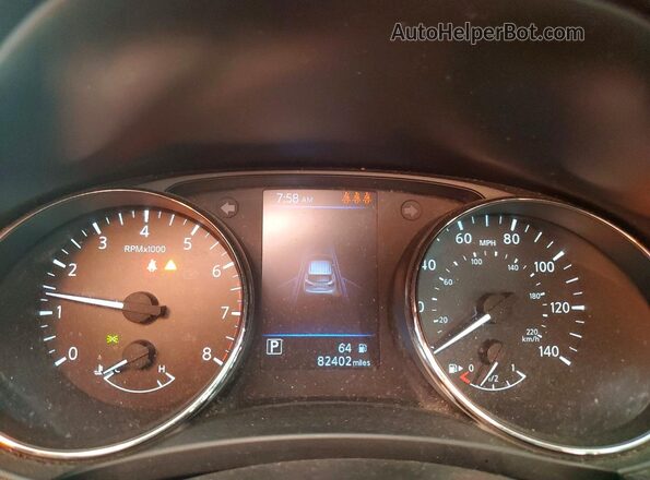 JN1BJ1CW2LW648570 2020 NISSAN ROGUE Серебряный Вид щитка приборов