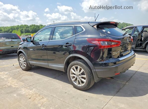 JN1BJ1CW4LW640843 2020 NISSAN ROGUE Black უკანა მარცხენა