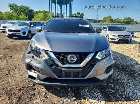 JN1BJ1CW9LW643351 2020 NISSAN ROGUE Gray Front view