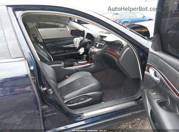 JN1BY1AP1HM741302 2017 INFINITI Q70 Blue Widok wnętrza z przodu
