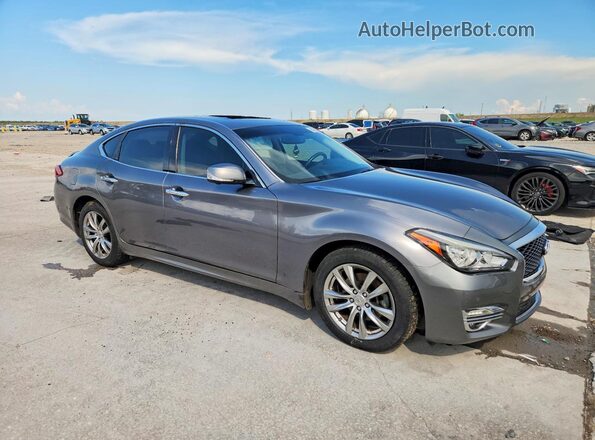 JN1BY1AP1KM505692 2019 INFINITI Q70 Charcoal Առջևի աջ