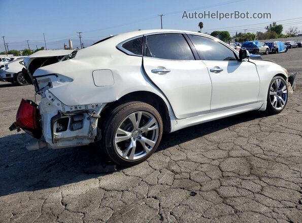 JN1BY1AP2JM180842 2018 INFINITI Q70 White Tył prawy
