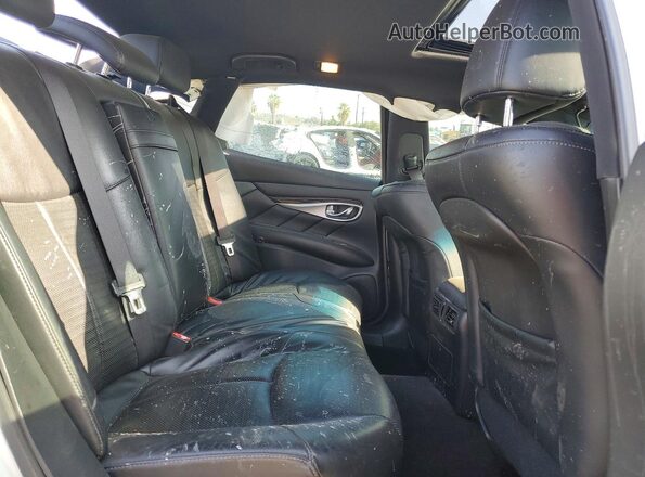 JN1BY1AP2JM180842 2018 INFINITI Q70 White Widok tylnych siedzeń