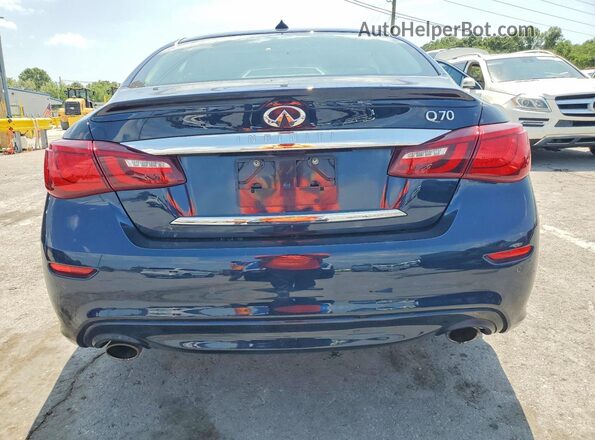 JN1BY1AP9KM505505 2019 INFINITI Q70 Blue Вид ззаду