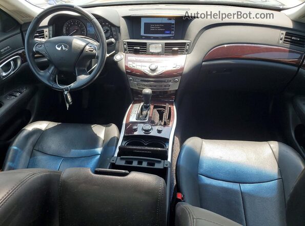 JN1BY1AP9KM505505 2019 INFINITI Q70 Blue Вид панелі приладів