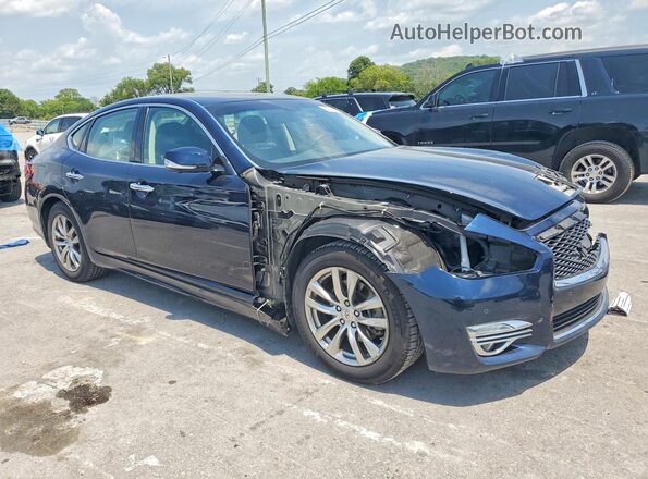 JN1BY1AP9KM505505 2019 INFINITI Q70 Blue Передня права чверть