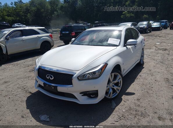 JN1BY1AR4HM770827 2017 INFINITI Q70 White Przód lewy