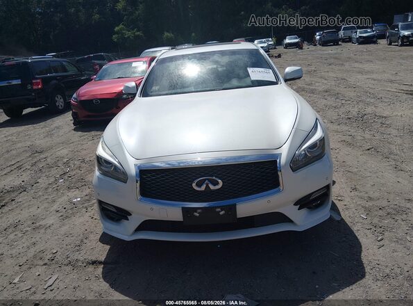 JN1BY1AR4HM770827 2017 INFINITI Q70 White Widok zestawu wskaźników