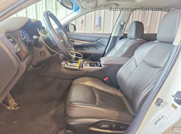 JN1BY1PR0HM210133 2017 INFINITI Q70L White Widok wnętrza z przodu