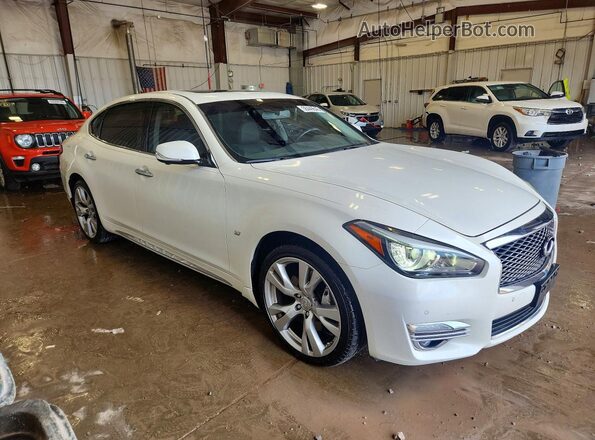 JN1BY1PR0HM210133 2017 INFINITI Q70L White Przód prawy
