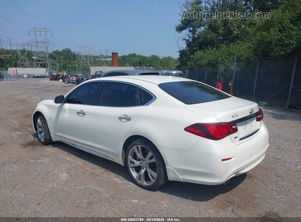 JN1BY1PR6HM210413 2017 INFINITI Q70L White Rear left
