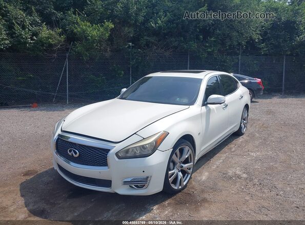 JN1BY1PR6HM210413 2017 INFINITI Q70L White Front left