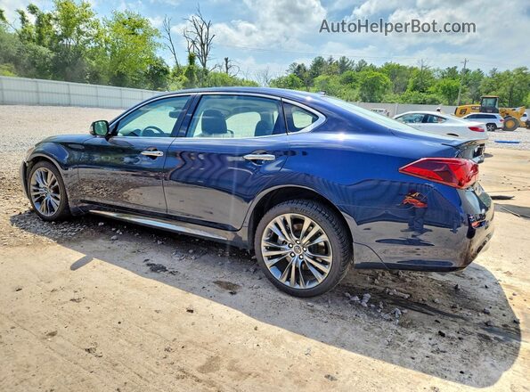 JN1BY1PR6JM370037 2018 INFINITI Q70L Blue Հետևի ձախ