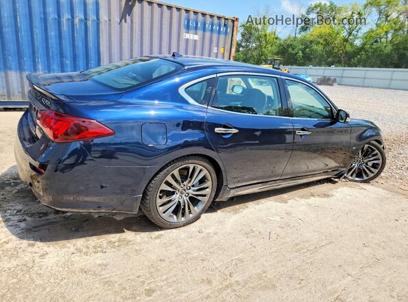 JN1BY1PR6JM370037 2018 INFINITI Q70L Blue Հետևի աջ