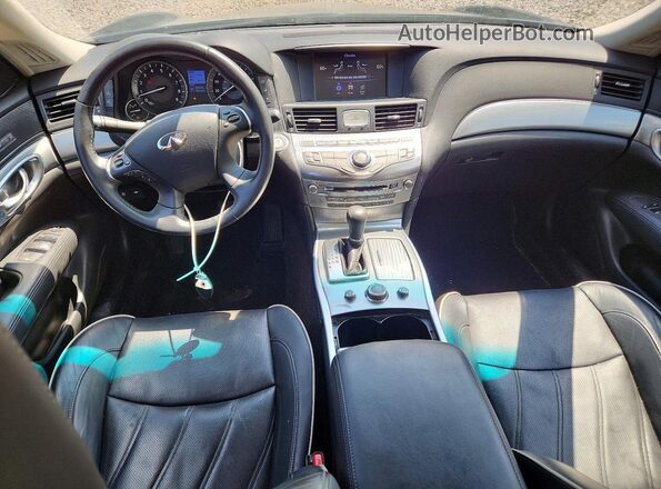 JN1BY1PR6JM370037 2018 INFINITI Q70L Blue Առջևի վահանակի տեսք