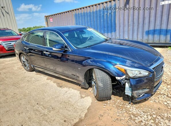 JN1BY1PR6JM370037 2018 INFINITI Q70L Blue Առջևի աջ