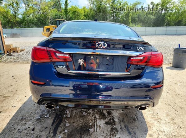 JN1BY1PR6JM370037 2018 INFINITI Q70L Blue Հետևի տեսք