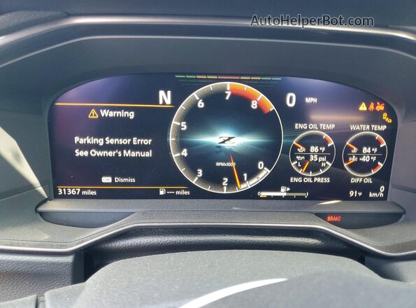 JN1BZ4BH2RM363238 2024 NISSAN Z Gray Instrument cluster view