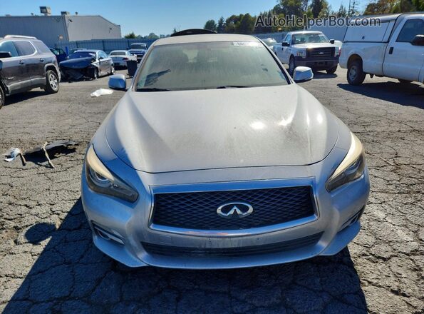 JN1CV7AP0HM641840 2017 INFINITI Q50 Серебряный Вид задних сидений