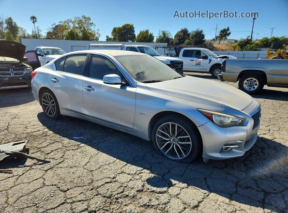 JN1CV7AP0HM641840 2017 INFINITI Q50 Серебряный Вид панели приборов