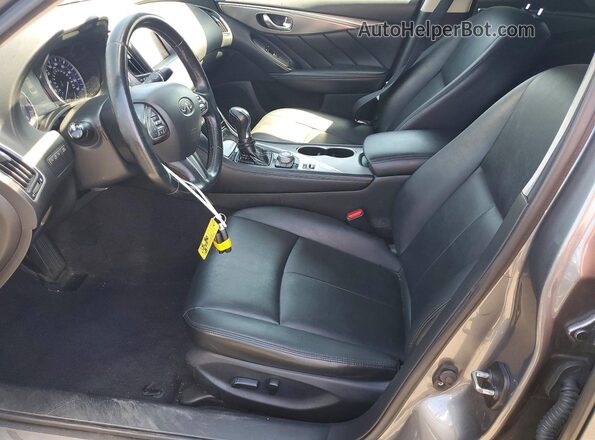 JN1CV7AP2HM642472 2017 INFINITI Q50 Серый Вид салона спереди