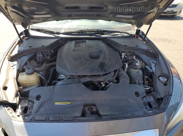 JN1CV7AP2HM642472 2017 INFINITI Q50 Серый Вид задней части салона