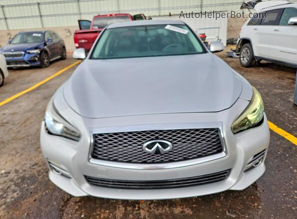JN1CV7AP4GM201697 2016 INFINITI Q50 Silver Widok z przodu
