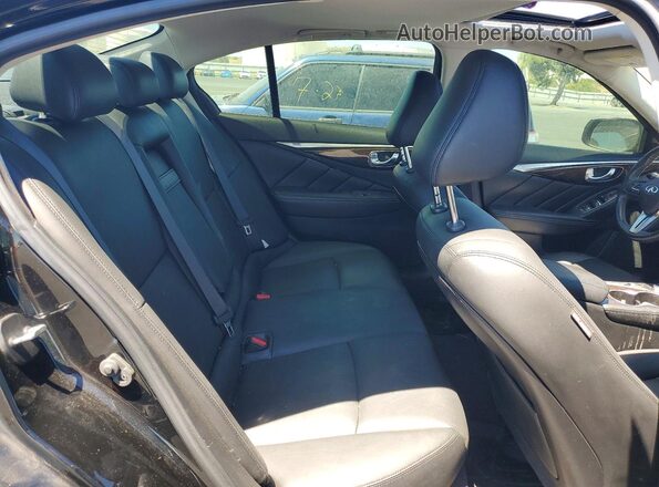 JN1CV7AP6JM241612 2018 INFINITI Q50 Black Vista de los asientos traseros