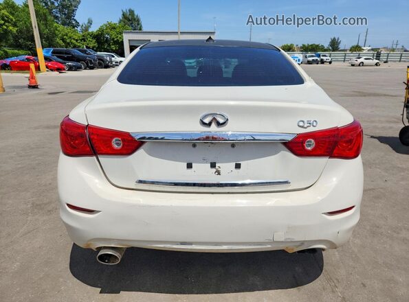 JN1CV7AP7HM640510 2017 INFINITI Q50 White Vista trasera