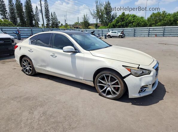 JN1CV7AP7HM640510 2017 INFINITI Q50 White Delantero derecho