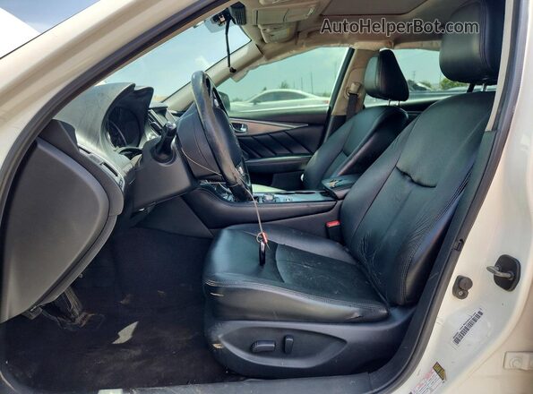 JN1CV7AP7HM640510 2017 INFINITI Q50 White Vista interior delantera