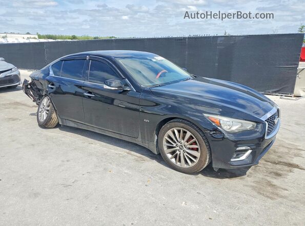 JN1CV7AP9JM241443 2018 INFINITI Q50 Black Front right