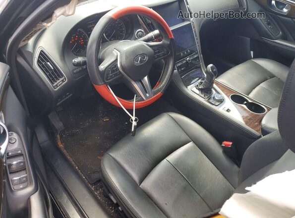 JN1CV7AP9JM241443 2018 INFINITI Q50 Black Dashboard view