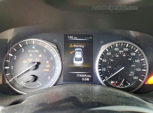 JN1CV7AP9JM241443 2018 INFINITI Q50 Black Instrument cluster view