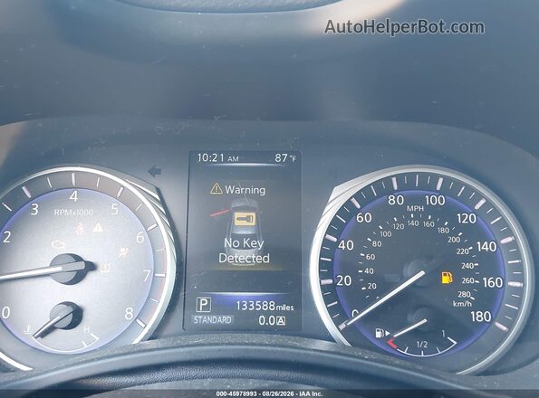 JN1CV7APXGM201770 2016 INFINITI Q50 Silver Rear seats view