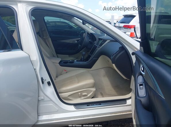 JN1CV7AR0HM682244 2017 INFINITI Q50 White Vista interior delantera