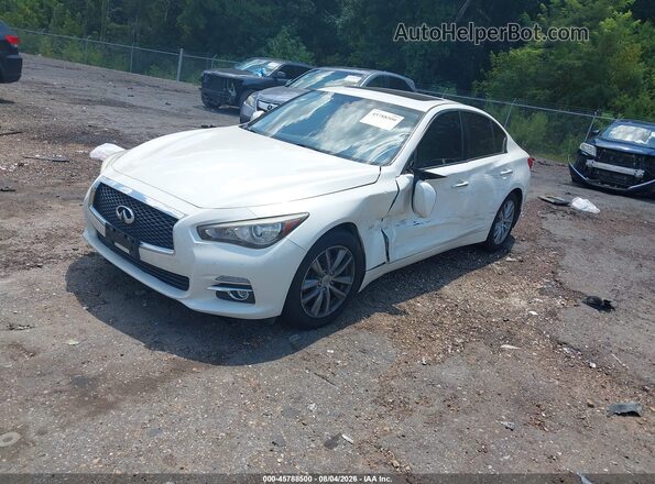 JN1CV7AR0HM682244 2017 INFINITI Q50 White Vista tres cuartos delantera izquierda