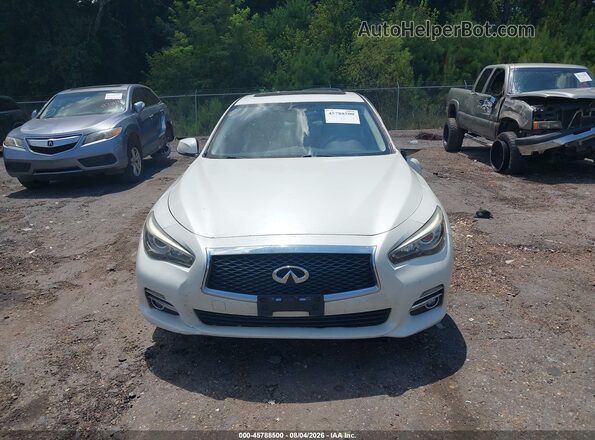 JN1CV7AR0HM682244 2017 INFINITI Q50 White Vista del cuadro de instrumentos