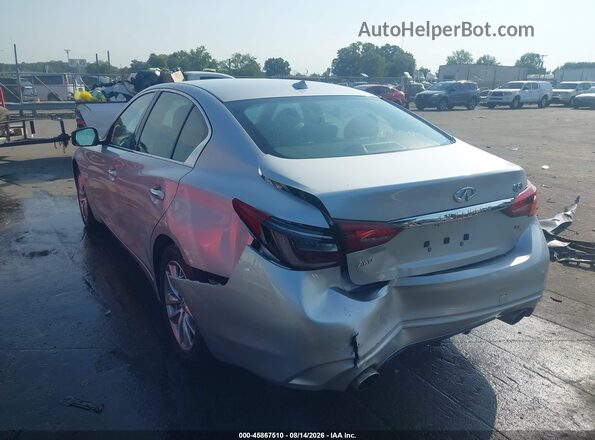 JN1CV7AR0KM350005 2019 INFINITI Q50 Серебряный Задняя левая четверть