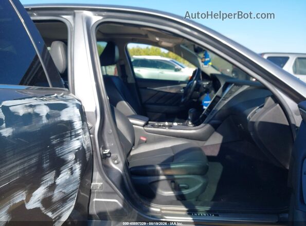 JN1CV7AR2GM250043 2016 INFINITI Q50 Gray Вид салону спереду