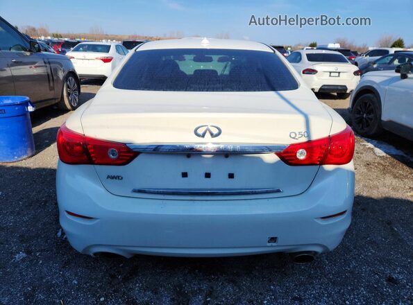 JN1CV7AR2GM251192 2016 INFINITI Q50 White Հետևի տեսք