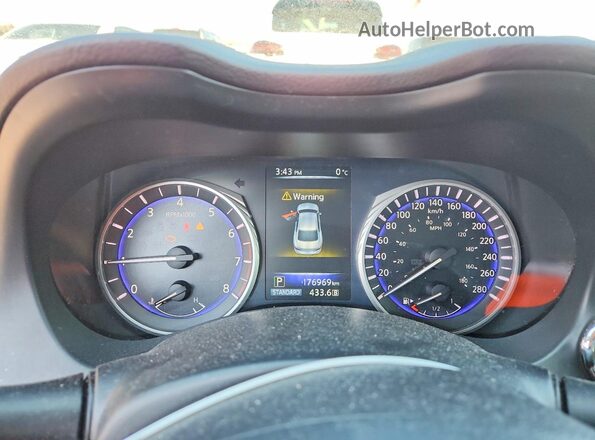JN1CV7AR2GM251192 2016 INFINITI Q50 White Սարքավորումների վահանակի տեսք