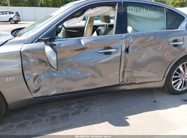 JN1CV7AR2JM280750 2018 INFINITI Q50 Серебряный Вид спереди
