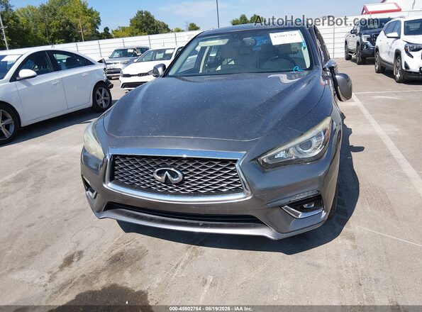 JN1CV7AR2JM280750 2018 INFINITI Q50 Серебряный Вид щитка приборов