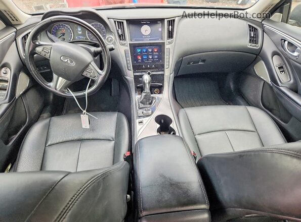 JN1CV7AR3HM680794 2017 INFINITI Q50 Black Առջևի վահանակի տեսք