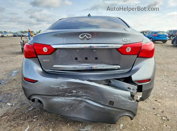 JN1CV7AR4HM680402 2017 INFINITI Q50 Gray Вид ззаду