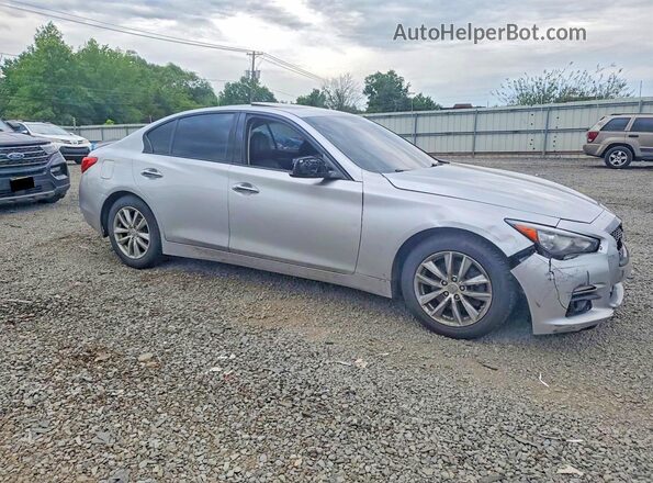 JN1CV7AR5HM682398 2017 INFINITI Q50 Silver Передня права чверть