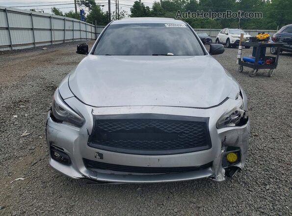 JN1CV7AR5HM682398 2017 INFINITI Q50 Silver Вид спереду