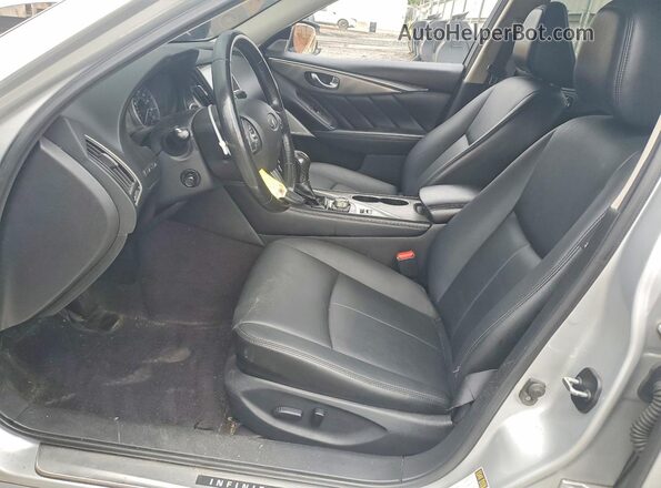 JN1CV7AR5HM682398 2017 INFINITI Q50 Silver Вид салону спереду